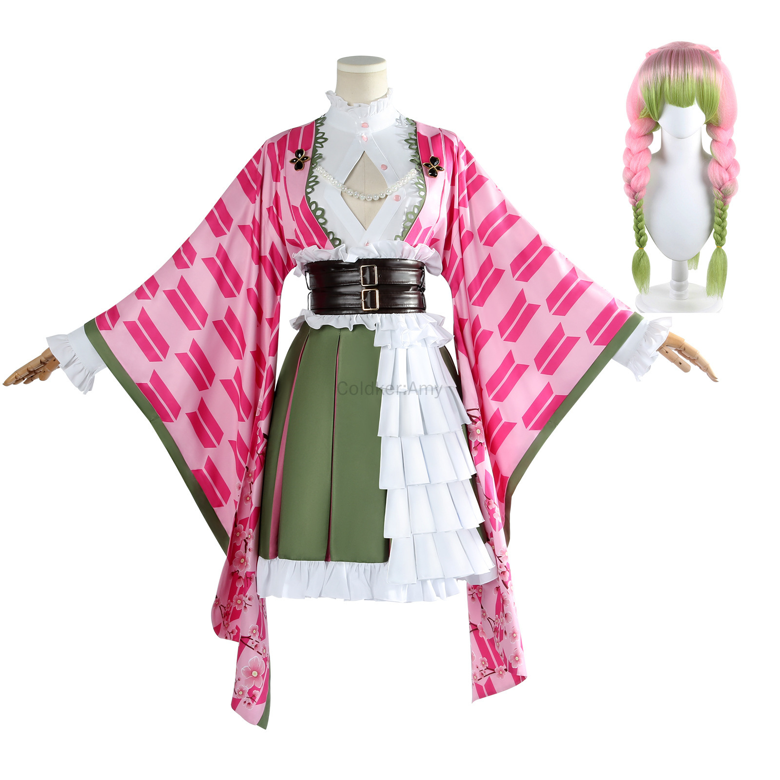 Anime Cosplay Pink - Mitsuri Cosplay Kanroji Mitsuri Anime Cosplay