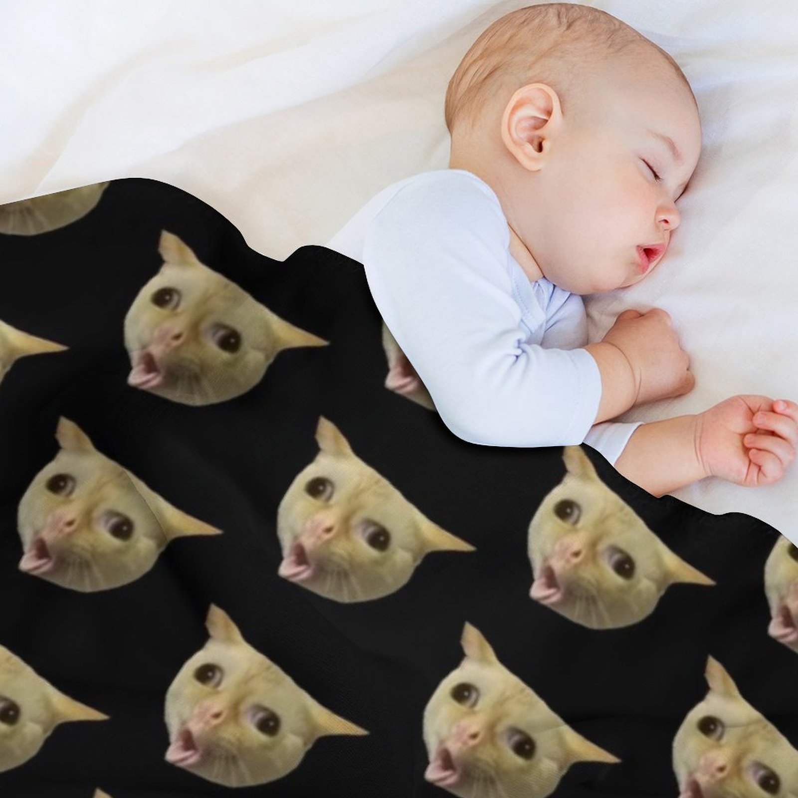 Coughing cat meme Throw Blanke - Anime Cosplay Meme review and price