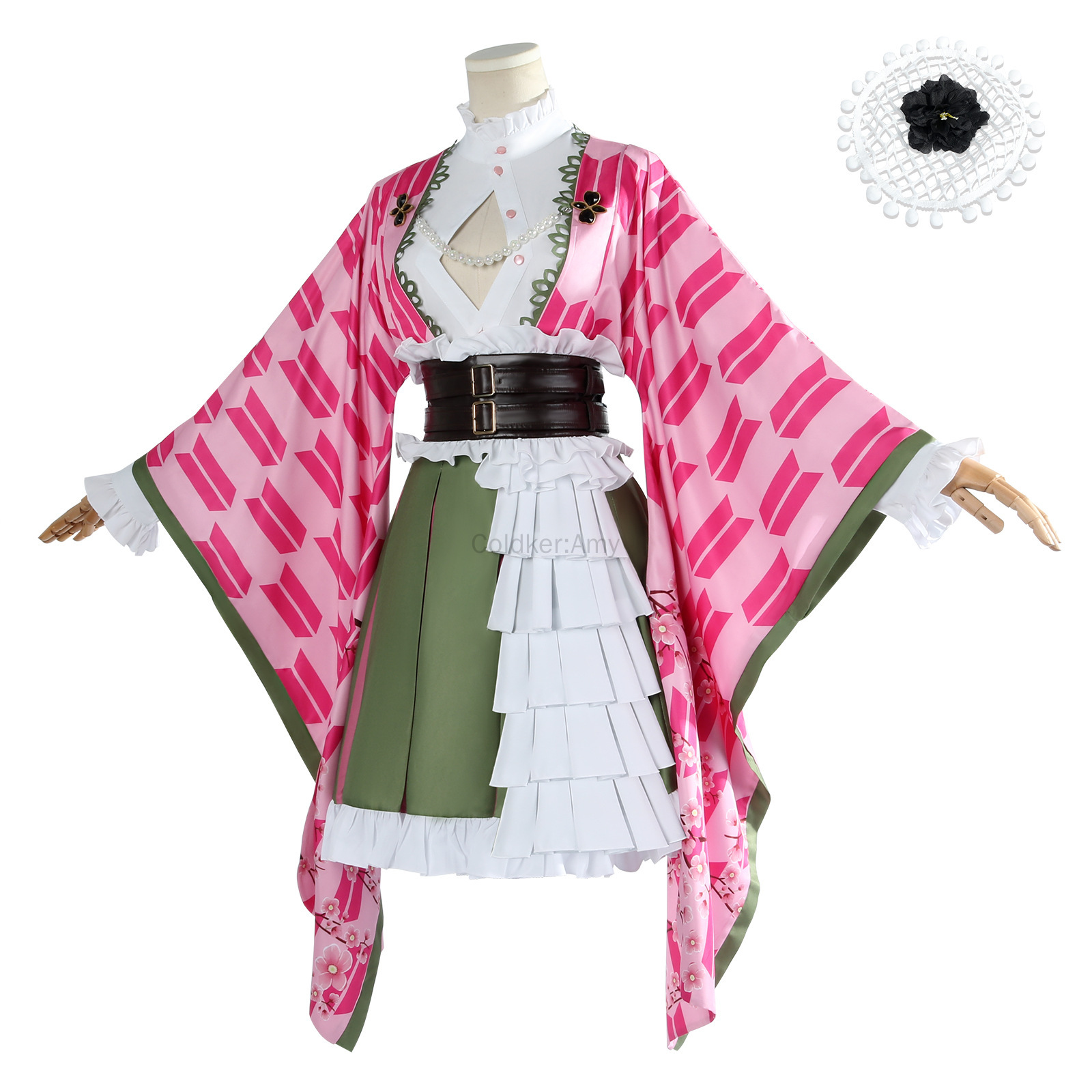 Mitsuri Cosplay Kanroji Mitsur - Anime Cosplay Pink review and price