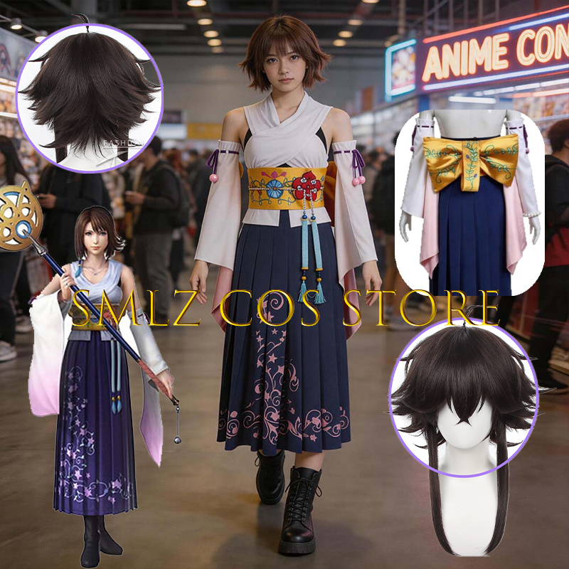 Smlz FFX Yuna Cosplay Anime FF - Anime Cosplay Wigs review and price