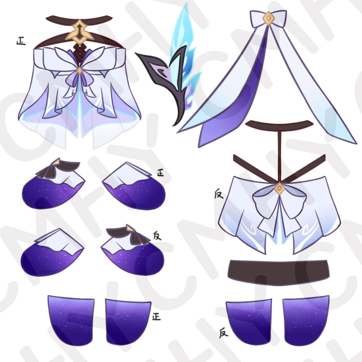 Game Genshin Impact Skirk Cat  - Women Anime Cosplay review and price