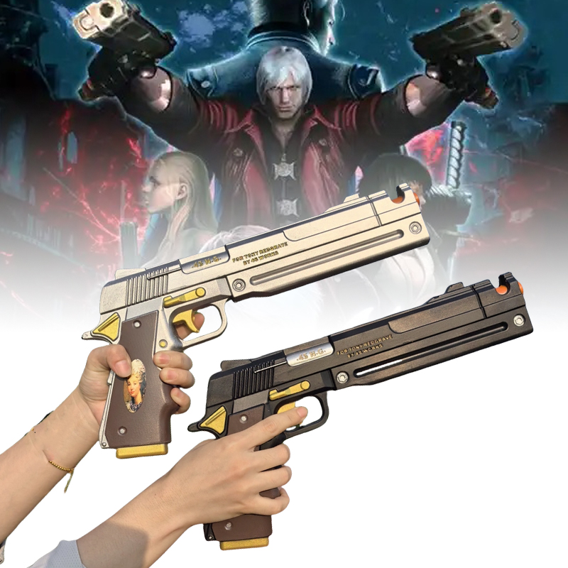 PU Dante Pistol Gun Ebony Ivor - Anime Cosplay Real review and price